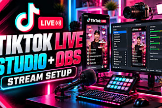 setup tiktok live studio and obs for professional streaming