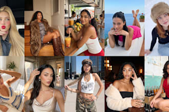 create a custom ai influencer and realistic photos