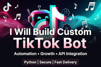 do smart tiktok bot, instagram bot, twitter x bot, youtube bot python automation