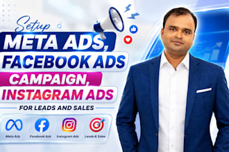 setup meta ads, facebook ads campaign, instagram ads for leads and sales
