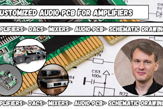 design customized audio pcb for amplifiers, dacs, mixers, audio schematic