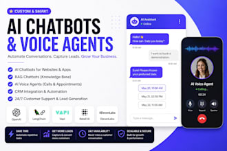 develop ai chatbot app and ai voice agent