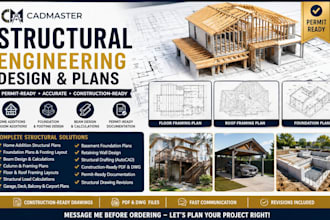 design home addition structural plans foundation beam calculations permit plans