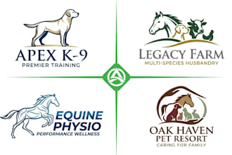 design equestrian equine horse dog and animal pet farm logo