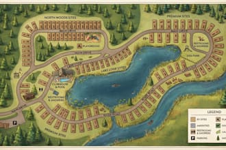 create camping maps, hiking maps trail maps and outdoor recreation guides