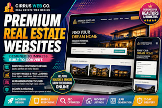 design a premium real estate website
