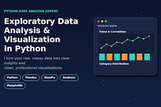 do exploratory data analysis and visualization in python