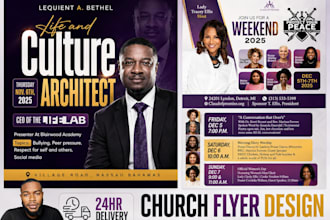 create church flyer, flyer design, postcard design, christian