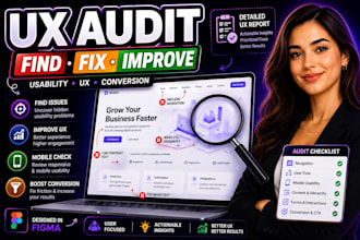 do UX audit, usability review and user experience analysis for website
