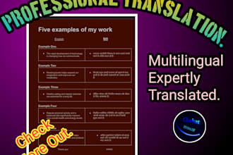 professional both ways translation of multiple languages