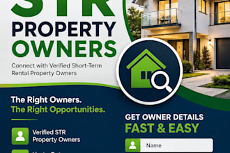 find property owner contact info for airbnb and str listings