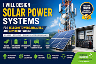 do solar power systems for telecom towers bts sites with 48v dc networks