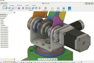 create fusion 360 cad models, engineering and mechanical designs