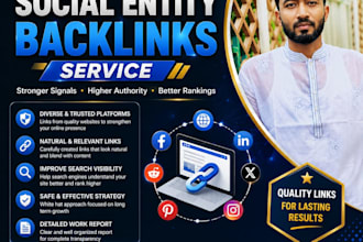 create high quality social entity  to boost your websites SEO