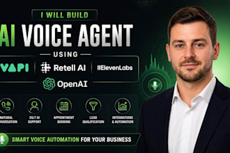 build ai voice outbound inbound avatar agent, vapi retell ai, elevenlab, openai