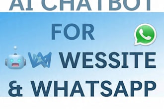 create build ai chatbot for website and whatsapp