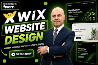 design and develop a modern high performing wix website for your business