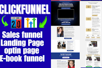 create professional clickfunnels landing page clickfunnels sales funnels optin