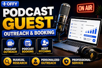do podcast guest booking podcast outreach and podcast host outreach service