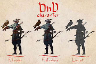create your dnd fullbody character no ai