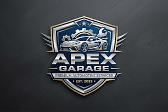 design a professional garage logo for your business