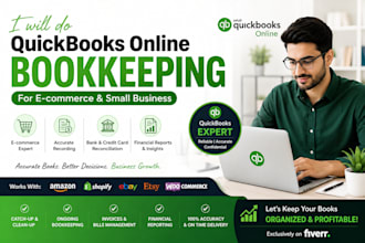 do quickbooks clean up, bookkeeping , and reconciliation in quickbooks online