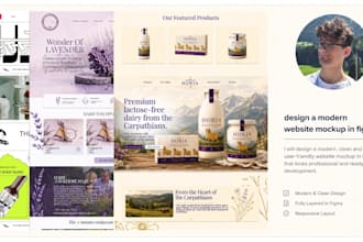 design a modern website mockup in figma