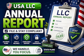 file your USA llc annual report and handle annual compliance