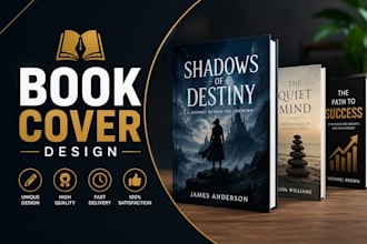 professional book cover design, kindle, 3d book cover, paperback book cover