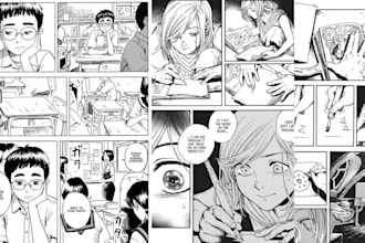 anime manga and comic illustration anime webtoon cover as manga artist