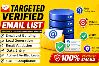 provide targeted verified email list for email marketing