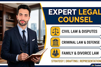 be your legal consultant,counsel for civil, criminal, and family law cases