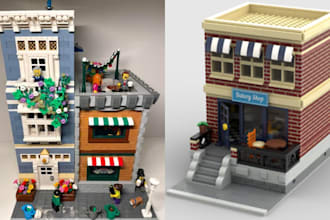 do custom lego design and moc for cars, houses,minifigure with part list and pdf