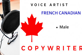 provide a french canadian male voiceover
