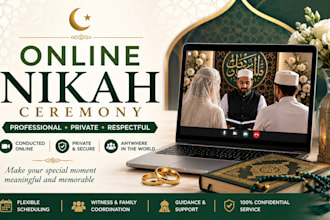 conduct a professional online nikah ceremony