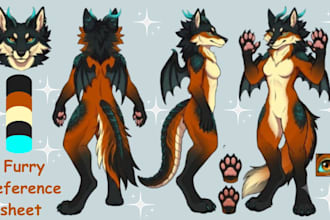 furry reference sheet fursona ref sheet furry ref sheet anthro ref sheet oc