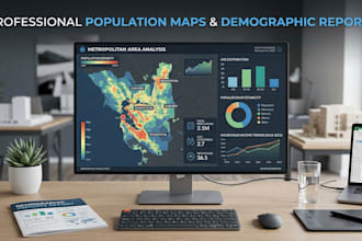 design population infographic maps and demographic reports