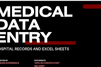 do fast medical data entry in excel for hospital records