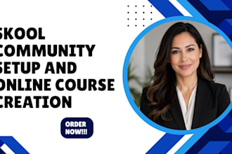 build skool online course skool community setup course upload and automation