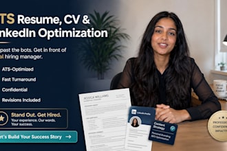 write an ats optimized resume, CV and cover letter