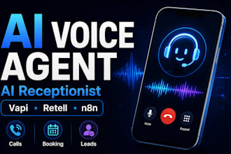 build ai voice agent and ai receptionist using vapi, retell and n8n