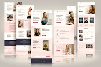 build squarespace book author website children book writer ebook landing page