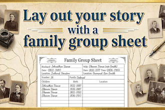 create a family group sheet for your genealogy research