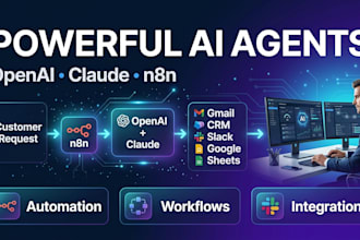 create n8n ai agents with openai and claude