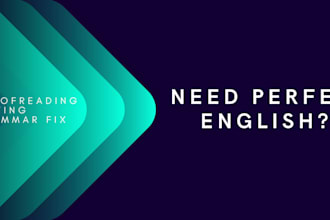 proofread and edit english