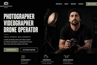 design squarespace photography website videography film maker studio website