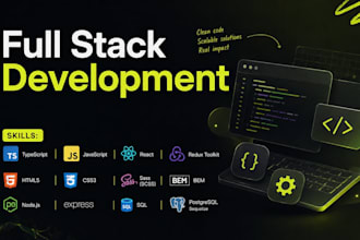 full stack developer, web developer, react, saas, landing page, e commerce store