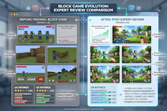 review your roblox game and provide expert gameplay improvement recommendations