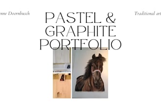 draw a realistic graphite or pastel keepsake from your favorite photo