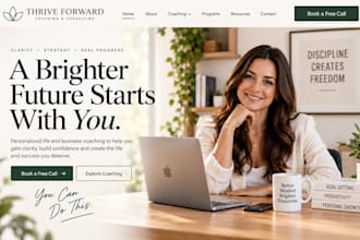 build squarespace coaching website life coach website business platform website